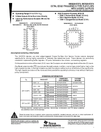 Datasheet SN54AHC574 manufacturer TI
